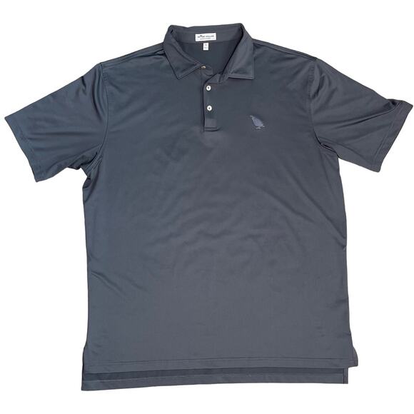 Peter Millar Dark Gray Tour Fit Relaxed Performance Polo Size XL - Picture 1 of 9